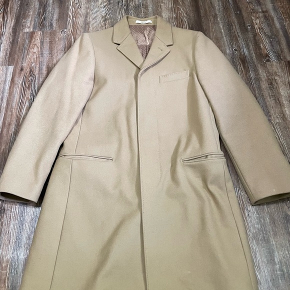 Men's Tan Overcoat - Picture 1 of 12